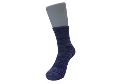Custom 32s/2 Polyester Flat-Knit Full-Cushion Crew Socks | CFRI-00171