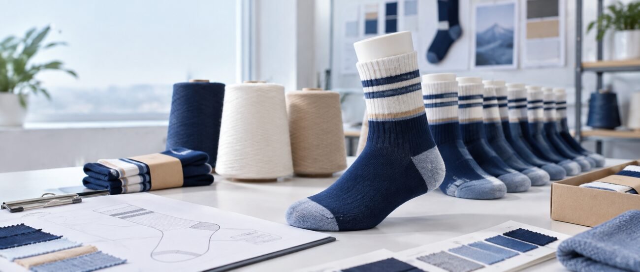 Approved sock sample and production specification review